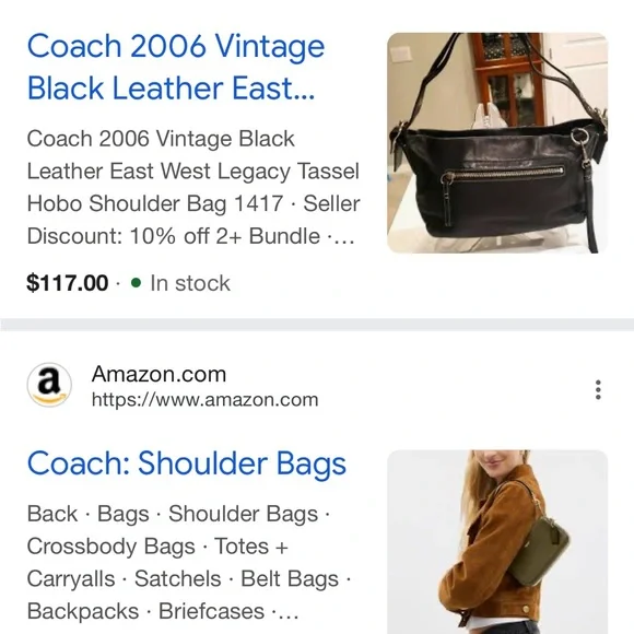 Elegant Black Leather Shoulder Bag - Picture 5 of 5